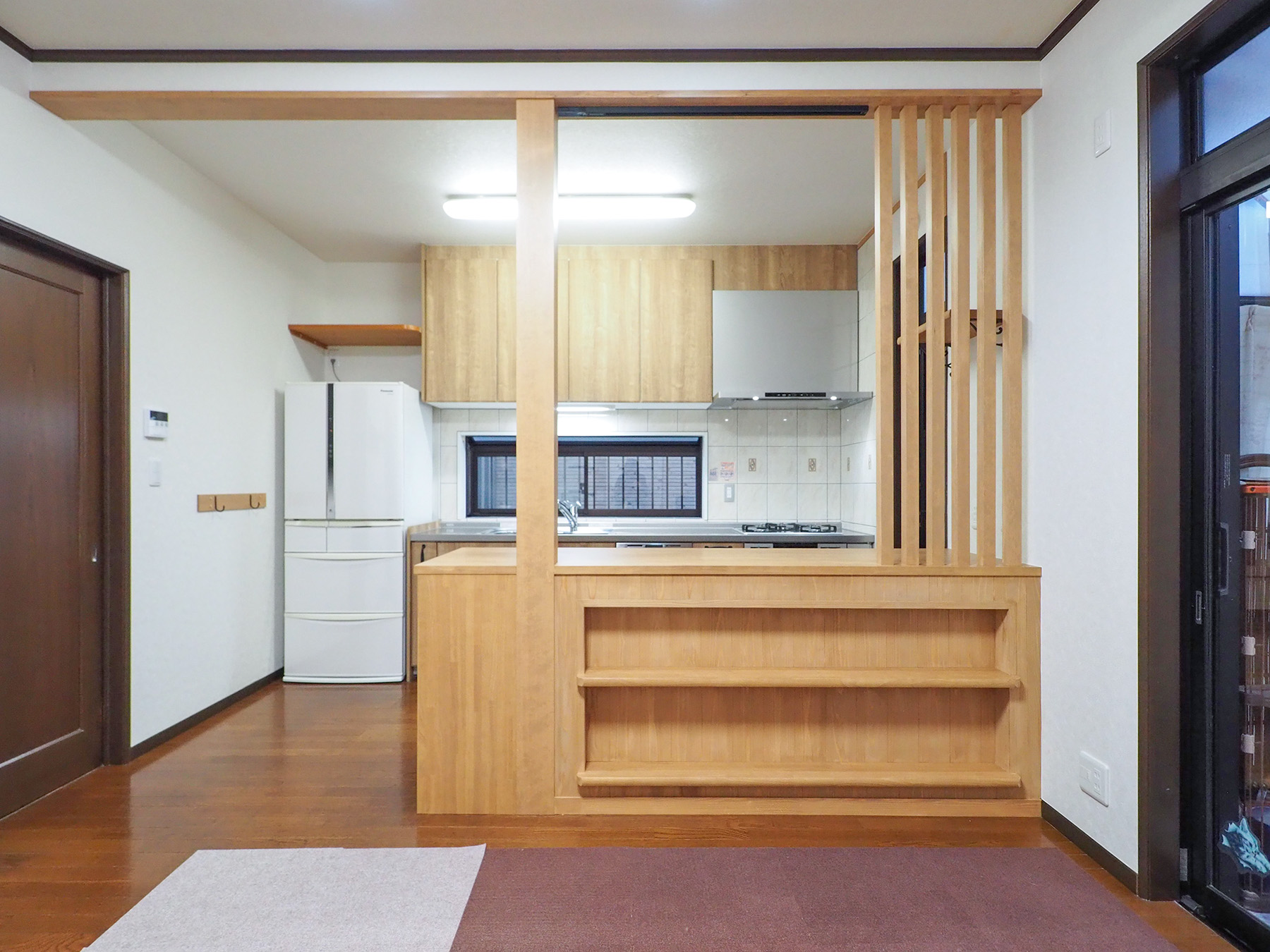 こだわりとアイデアがつまった 造作カウンターのあるキッチン | 施工事例 | 宇治市・城陽市の新築一戸建て・リフォーム|平和住宅建設株式会社