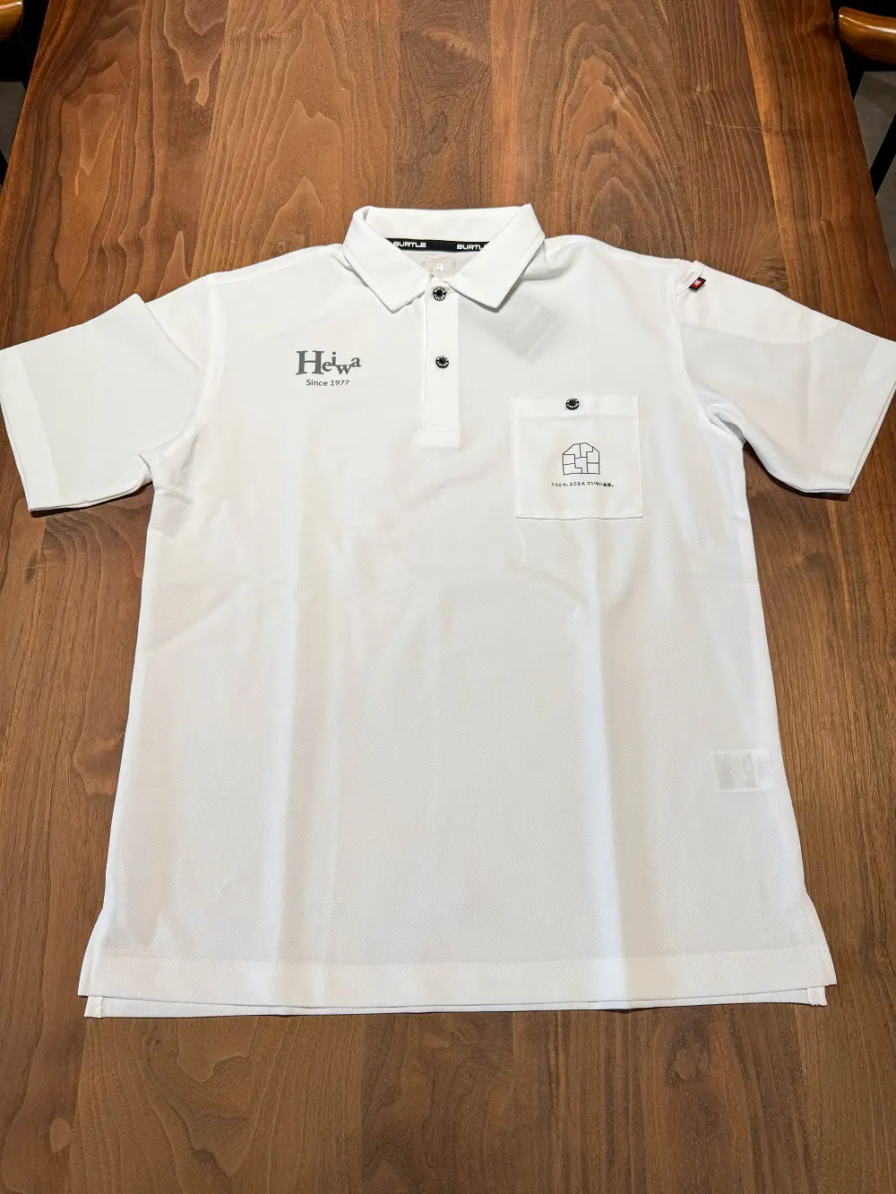 平和住宅オリジナルのポロシャツとクリアファイルをつくりました